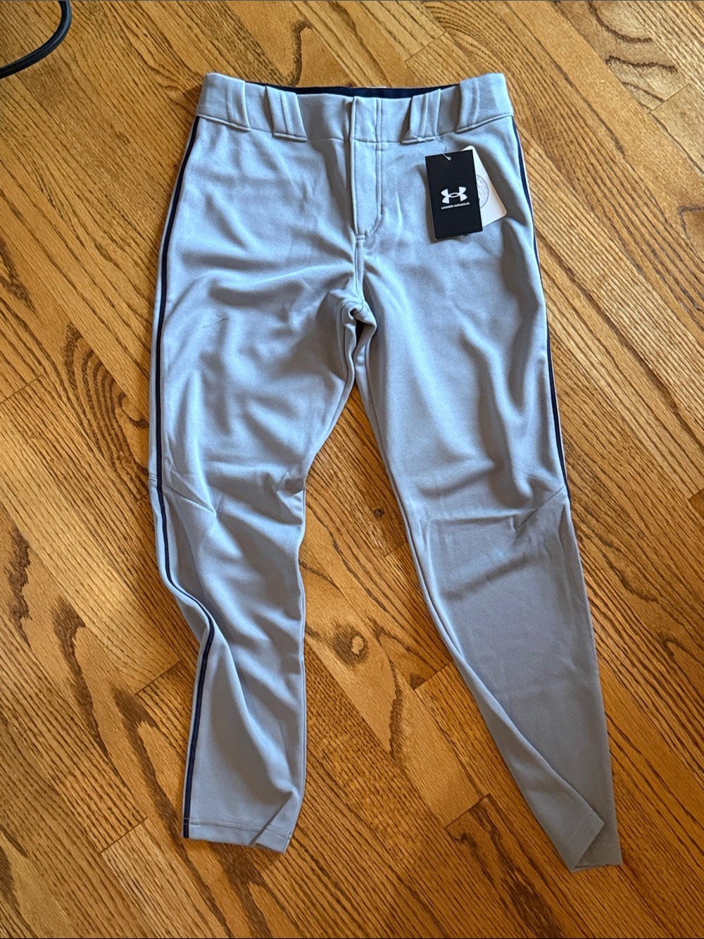 Under Armour Light Gray Men’s Athletic Joggers with Dark Piping